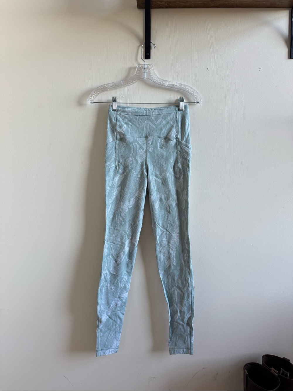 lululemon athletica Pale Aqua Print Fast & Free High-Rise Tight 25”